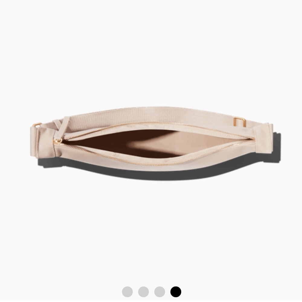 Minimal Crescent Shoulder Bag in Soft Beige - Picture 6 of 8